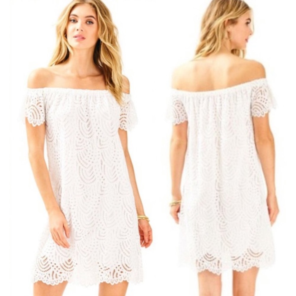 Lilly Pulitzer White Lace Dress